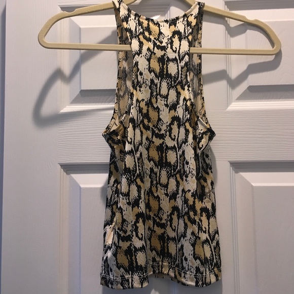 Urban Outfitters UO Brand Seamless Leopard Animal Print High Neck Tank Top - Picture 6 of 9